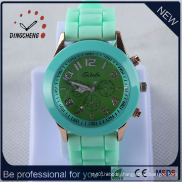 Unique Design Silicone Geneva Watches for Women (DC-431)